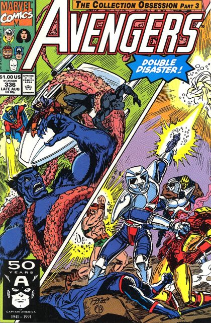 The Avengers, Vol. 1 The Collection Obsession, Part 3: For Here We Make Our Stand! |  Issue#336A | Year:1991 | Series: Avengers | Pub: Marvel Comics | Direct Edition