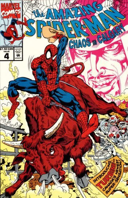 The Amazing Spider-Man: Chaos in Calgary Chaos In Calgary |  Issue#4B | Year:1992 | Series: Spider-Man | Pub: Marvel Comics | English Canadian Price Variant