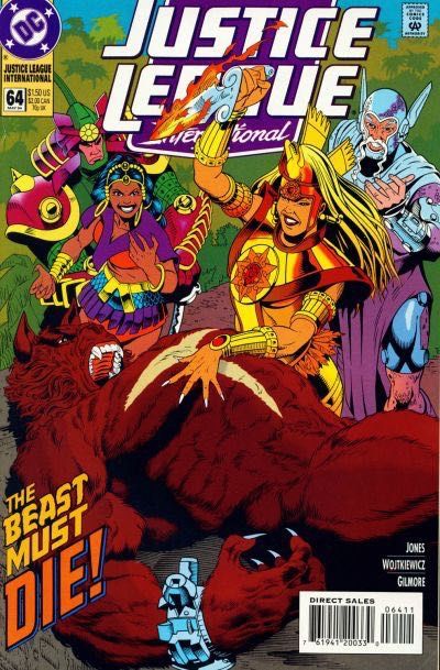 Justice League Europe / International Immortal Truth |  Issue#64A | Year:1994 | Series: JLA | Pub: DC Comics | Direct Edition