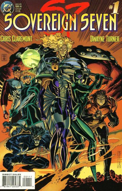Sovereign Seven It Was A Dark And Stormy Night... |  Issue#1A | Year:1995 | Series: Sovereign Seven | Pub: DC Comics | Direct Edition
