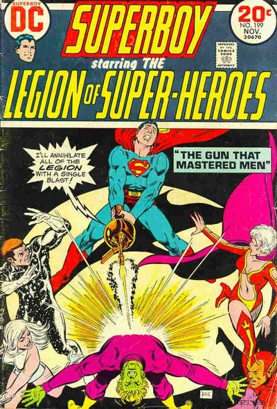 Superboy, Vol. 1 The Legionnaires vs. The Gun That Mastered Men; The Impossible Target |  Issue#199A | Year:1973 | Series: Superboy | Pub: DC Comics | Regular Edition