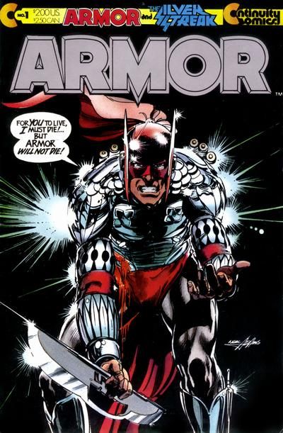 Armor, Vol. 1 (1985-1992) Amazing Origin of... Silver Streak and Armor |  Issue#1A | Year:1985 | Series:  | Pub: Continuity Comics | Direct Edition