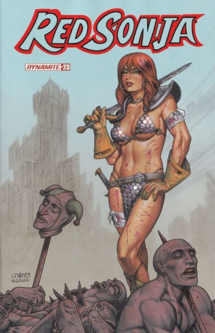 Red Sonja, Vol. 5 (Dynamite Entertainment) Angel of Death, Part III |  Issue#23B | Year:2021 | Series: Red Sonja | Pub: Dynamite Entertainment | Joseph Michael Linsner Cover