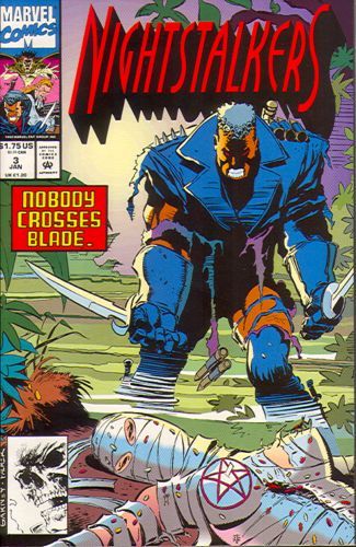 Nightstalkers Staking Claim |  Issue#3A | Year:1992 | Series: Midnight Sons | Pub: Marvel Comics | Direct Edition