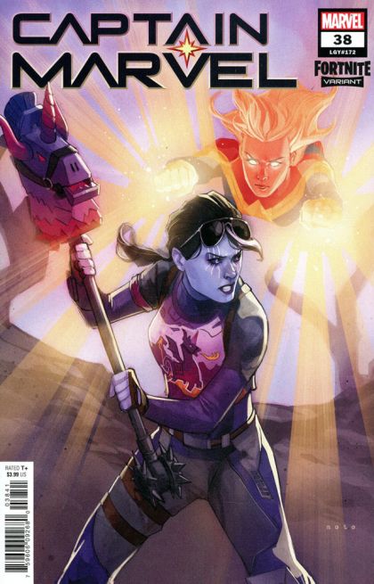 Captain Marvel, Vol. 11 Trials |  Issue#38D | Year:2022 | Series: Captain Marvel | Pub: Marvel Comics | Phil Noto Fortnite Variant