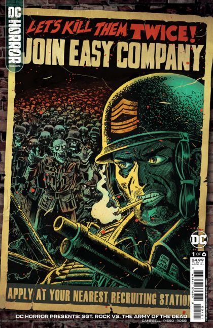 DC Horror Presents: Sgt. Rock vs. The Army of The Dead No Time Like the Present |  Issue#1B | Year:2022 | Series:  | Pub: DC Comics | Francesco Francavilla Variant
