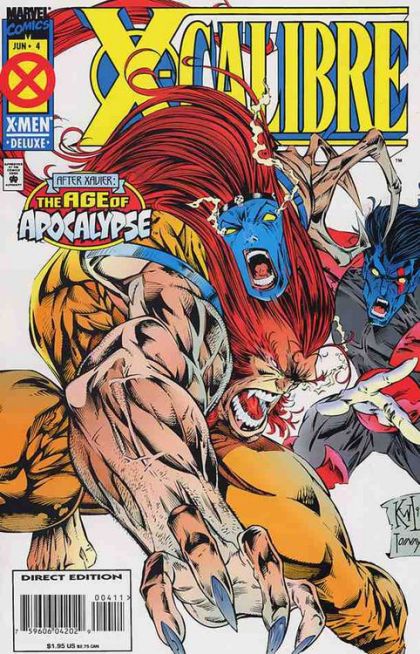 X-Calibre Age of Apocalypse - On Fire |  Issue#4A | Year:1995 | Series: X-Men | Pub: Marvel Comics | Direct Edition
