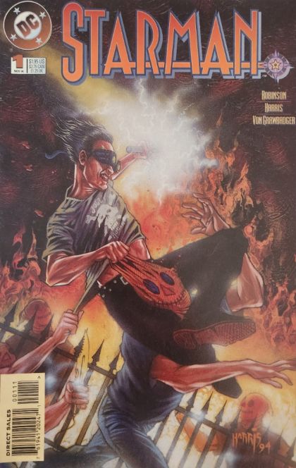 Starman, Vol. 2 Sins of the Father, Part Two: Oil (Paint) And Water |  Issue#1A | Year:1994 | Series: Starman | Pub: DC Comics | Direct Edition