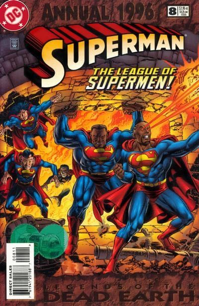 Superman, Vol. 2 Annual Legends of the Dead Earth - Legends of the Dead Earth: The League of Supermen |  Issue#8A | Year:1996 | Series: Superman | Pub: DC Comics | Direct Edition