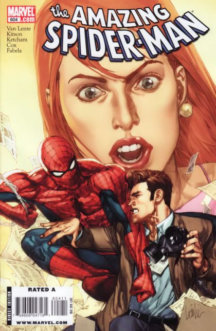 The Amazing Spider-Man, Vol. 2 Red-Headed Stranger, The Ancient Gallery |  Issue#604A | Year:2009 | Series: Spider-Man | Pub: Marvel Comics | Leinil Francis Yu Regular