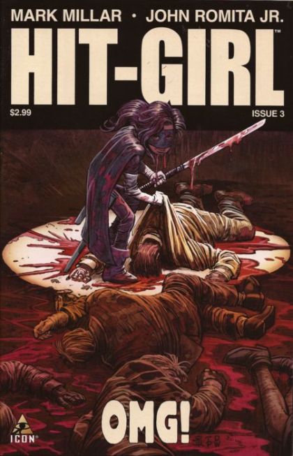 Hit-Girl  |  Issue#3A | Year:2012 | Series: Kick-Ass | Pub: Marvel Comics | John Romita Jr. Regular Cover
