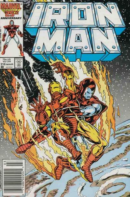Iron Man, Vol. 1 Requiescat...And Revenge |  Issue#216B | Year:1986 | Series: Iron Man | Pub: Marvel Comics | Newsstand Edition