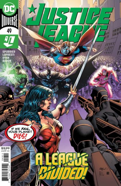 Justice League, Vol. 3 The Rule, Part Two |  Issue#49A | Year:2020 | Series: Justice League | Pub: DC Comics | Eddy Barrows Regular