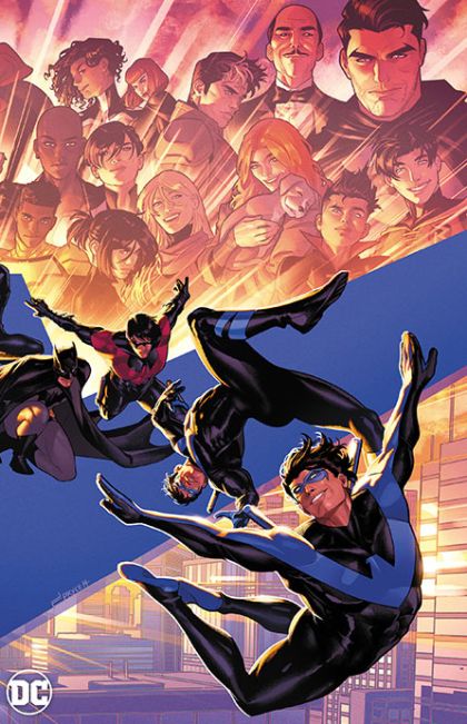 Nightwing, Vol. 4 Power Vacuum, Part 4: The Leap |  Issue#100B | Year:2023 | Series: Nightwing | Pub: DC Comics | Jamal Campbell Wraparound