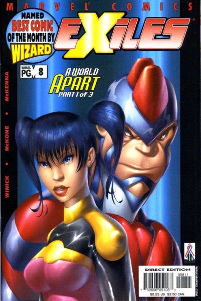 Exiles, Vol. 1 A World Apart, Part 1 |  Issue#8A | Year:2002 | Series: Exiles | Pub: Marvel Comics | Direct Edition