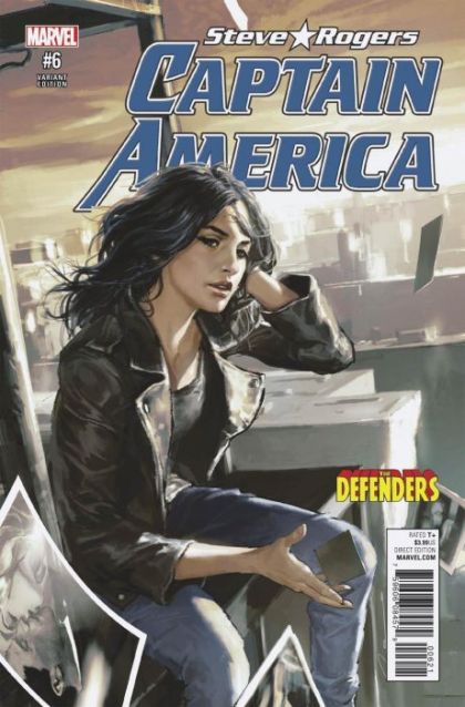 Captain America: Steve Rogers Civil War II  |  Issue#6B | Year:2016 | Series:  | Pub: Marvel Comics | Variant Gerald Parel Defenders Cover