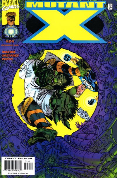 Mutant X Doorway to Yestermorrow |  Issue#24A | Year:2000 | Series: X-Men | Pub: Marvel Comics | Direct Edition