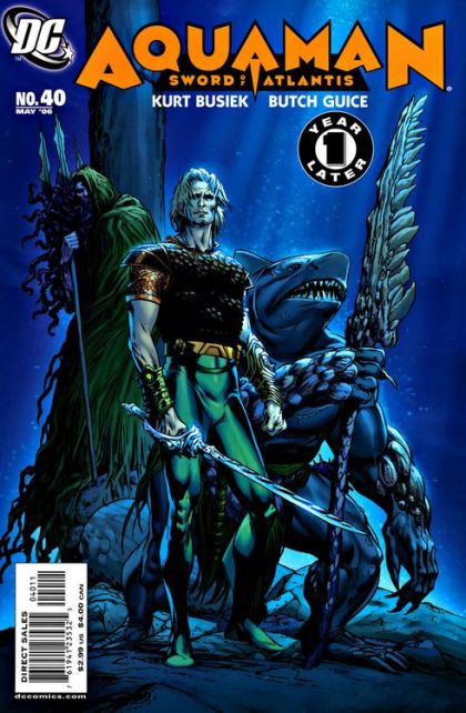 Aquaman: Sword of Atlantis Once and Future |  Issue#40A | Year:2006 | Series:  | Pub: DC Comics | Regular Jackson 'Butch' Guice Cover