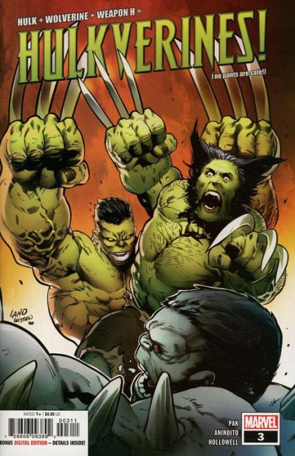 Hulkverines Conclusion |  Issue#3A | Year:2019 | Series:  | Pub: Marvel Comics | Greg Land and Jay Leisten regular