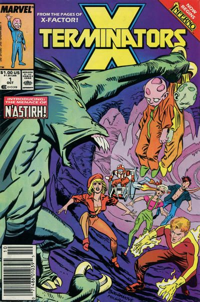 X-Terminators, Vol. 1 Inferno - Invasion Of The Baby-Snatchers |  Issue#1B | Year:1988 | Series: X-Men | Pub: Marvel Comics | Newsstand Edition