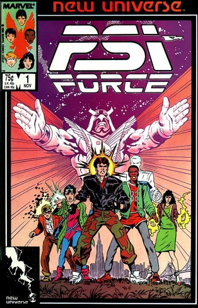 Psi Force "Hour of the Wolf!" |  Issue#1A | Year:1986 | Series: New Universe | Pub: Marvel Comics | Direct Edition