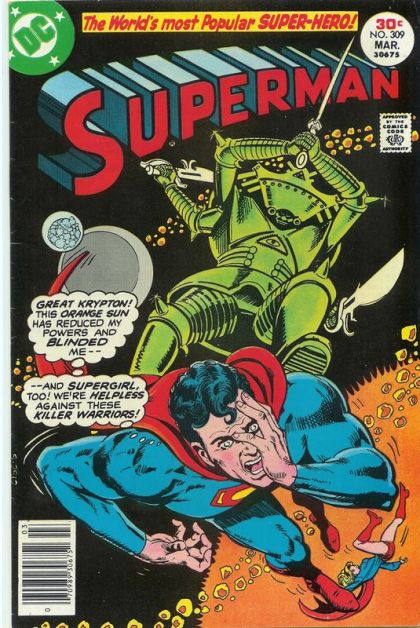 Superman, Vol. 1 Blind Hero's Bluff |  Issue#309 | Year:1977 | Series: Superman | Pub: DC Comics |