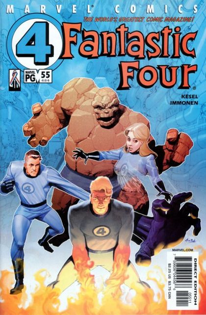Fantastic Four, Vol. 3 An Evening Out! |  Issue#55A | Year:2002 | Series: Fantastic Four | Pub: Marvel Comics | Ariel Olivetti Regular