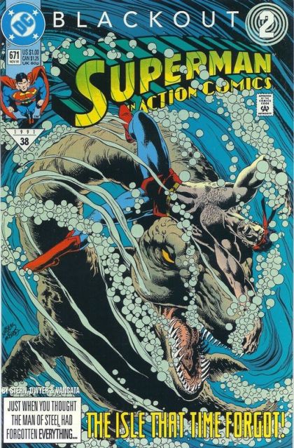 Action Comics, Vol. 1 Blackout - Part 2: Missing In Action |  Issue#671A | Year:1991 | Series:  | Pub: DC Comics