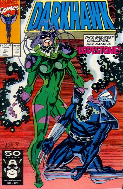 Darkhawk, Vol. 1 Lodestone! |  Issue#8A | Year:1991 | Series: Darkhawk | Pub: Marvel Comics | Direct Edition