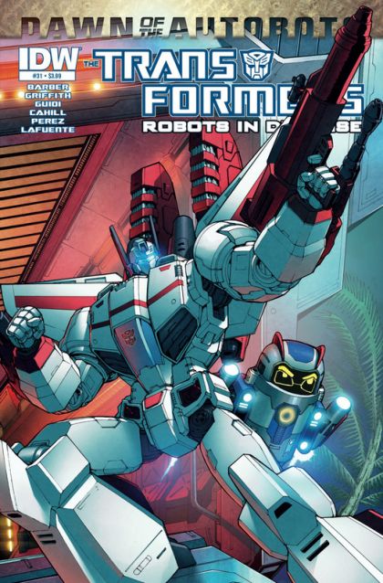 Transformers: Robots in Disguise Dawn of the Autobots, Earthfall, Part 4 |  Issue#31A | Year:2014 | Series: Transformers | Pub: IDW Publishing | Andrew Griffith Regular Cover