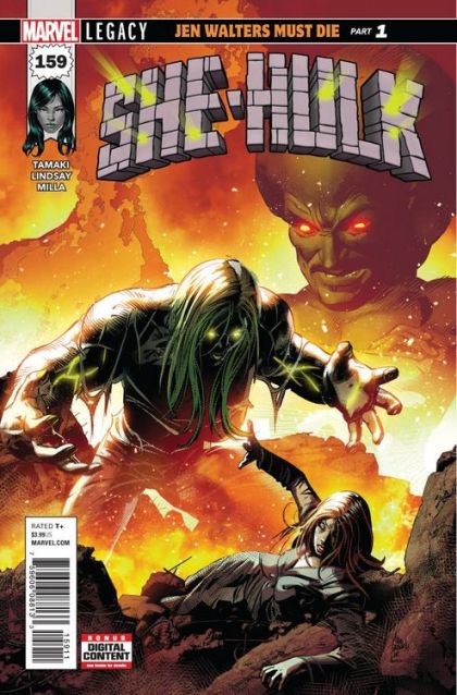 She-Hulk, Vol. 4 Jen Walters Must Die |  Issue#159A | Year:2017 | Series:  | Pub: Marvel Comics | Mike Deodato Jr. Regular