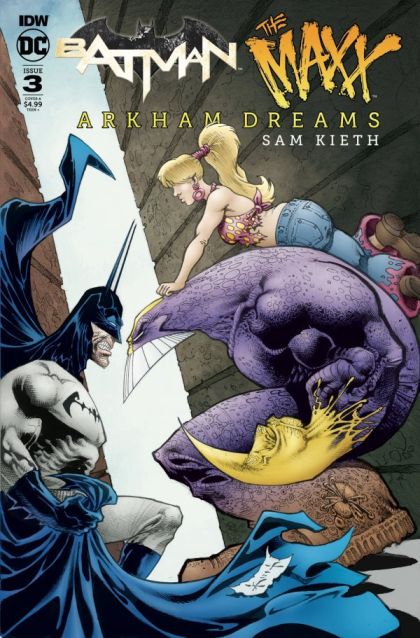 Batman / The Maxx: Arkham Dreams  |  Issue#3A | Year:2018 | Series:  | Pub: IDW Publishing | Sam Kieth Cover