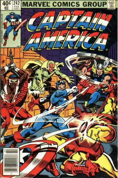 Captain America, Vol. 1 Facades |  Issue#242B | Year:1980 | Series: Captain America | Pub: Marvel Comics | Newsstand Edition