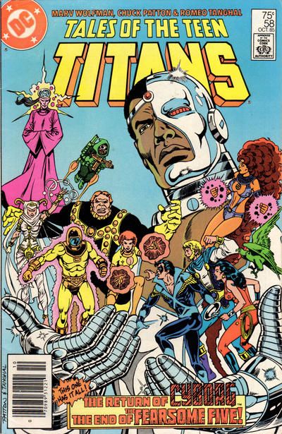 Tales of the Teen Titans Victor Victorious! |  Issue#58B | Year:1985 | Series: Teen Titans | Pub: DC Comics | Newsstand Edition