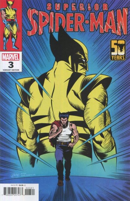 Superior Spider-Man, Vol. 3 Plot Armor |  Issue#3B | Year:2024 | Series: Spider-Man | Pub: Marvel Comics | Betsy Cola 50 Years of Wolverine Variant