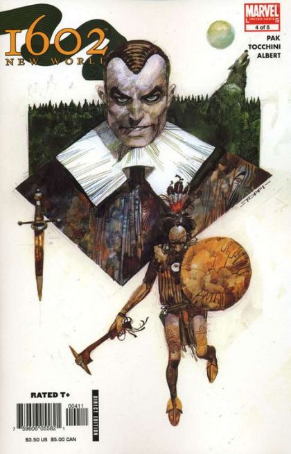 Marvel 1602: New World New World Part 4 |  Issue#4 | Year:2005 | Series: Marvel 1602 | Pub: Marvel Comics | Sergio Toppi Regular