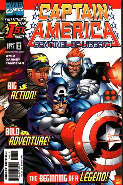 Captain America: Sentinel of Liberty, Vol. 1 Sentinel of Liberty |  Issue#1A | Year:1998 | Series:  | Pub: Marvel Comics |