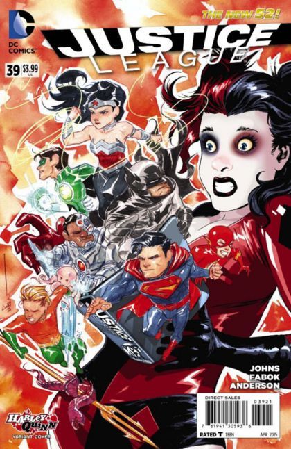 Justice League, Vol. 1 The Amazo Virus, Chapter Four: The Infected |  Issue#39B | Year:2015 | Series: Justice League | Pub: DC Comics | Harley Quinn Variant