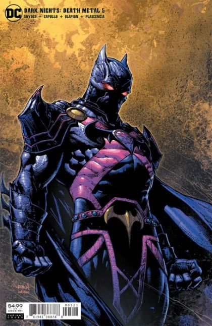 Dark Nights: Death Metal Dark Nights: Death Metal - An Anti-Crisis, Part V: The Man of No Tomorrow |  Issue#5B | Year:2020 | Series:  | Pub: DC Comics | Variant David Finch Martian Manhunter Cover