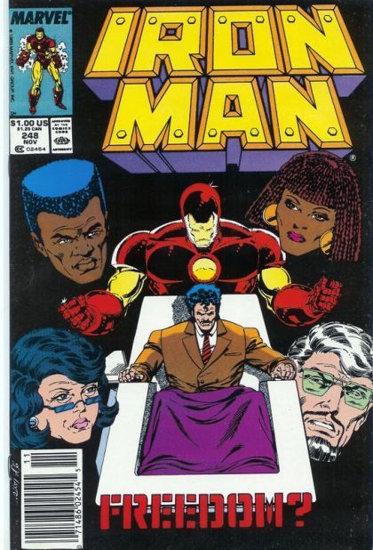 Iron Man, Vol. 1 Footsteps |  Issue#248B | Year:1989 | Series: Iron Man | Pub: Marvel Comics | Newsstand Edition