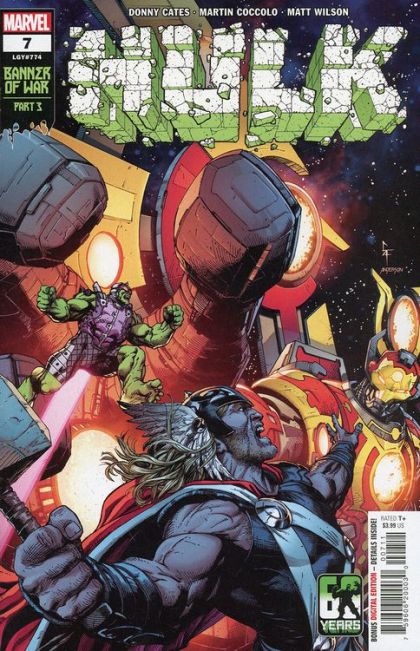 Hulk, Vol. 4 Banner of War, Part Three |  Issue#7A | Year:2022 | Series: Hulk | Pub: Marvel Comics | Gary Frank Regular