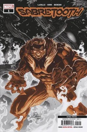 Sabretooth, Vol. 3  |  Issue#1E | Year:2022 | Series: Sabretooth | Pub: Marvel Comics | 2nd Printing Ryan Stegman