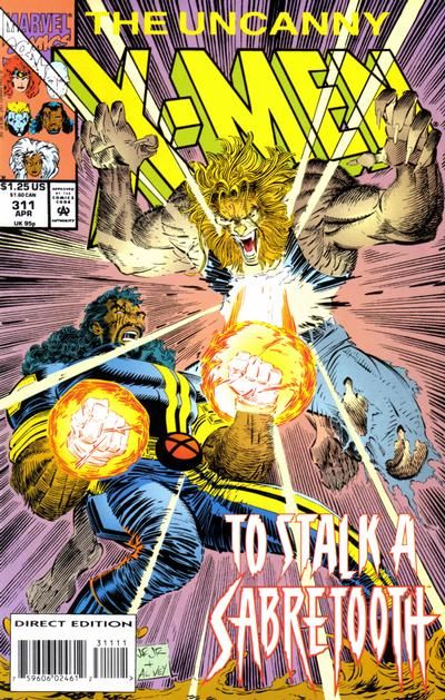 Uncanny X-Men, Vol. 1 Putting The Cat Out |  Issue#311A | Year:1994 | Series: X-Men | Pub: Marvel Comics | Direct Edition