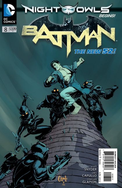 Batman, Vol. 2 Night of the Owls - Attack on Wayne Manor / The Call |  Issue#8A | Year:2012 | Series: Batman | Pub: DC Comics | Greg Capullo Regular