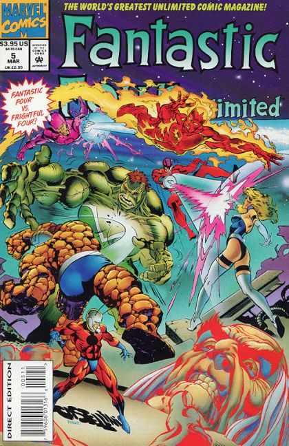 Fantastic Four Unlimited The Frightful Four |  Issue#5A | Year:1994 | Series: Fantastic Four | Pub: Marvel Comics | Direct Edition