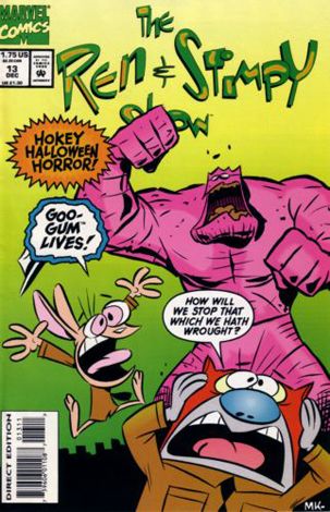 The Ren & Stimpy Show Eencredeebly Patheteec Excuse For A Halloween Eesue |  Issue#13A | Year:1993 | Series: Ren & Stimpy | Pub: Marvel Comics |