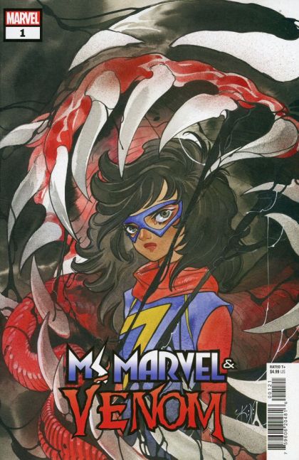 Ms. Marvel & Venom  |  Issue#1B | Year:2022 | Series:  | Pub: Marvel Comics | Peach Momoko Variant