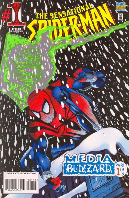 The Sensational Spider-Man, Vol. 1 Clone Saga - Media Blizzard, Of Mists and Mirrors |  Issue#1A | Year:1995 | Series: Spider-Man | Pub: Marvel Comics |