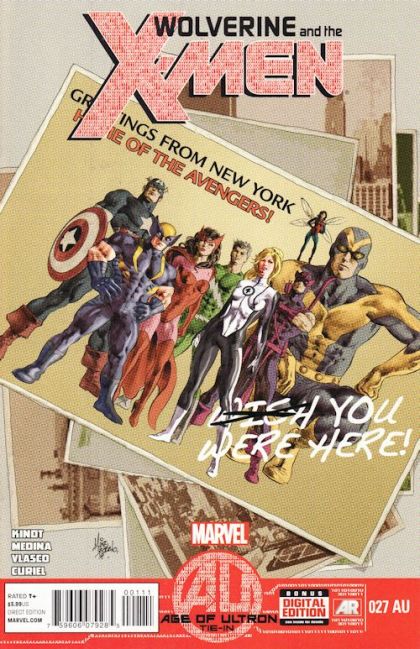 Wolverine & the X-Men, Vol. 1 Age of Ultron - Age of Ultron: Road Trip |  Issue#27AU | Year:2013 | Series: X-Men | Pub: Marvel Comics | Mike Deodato Jr. Regular Cover