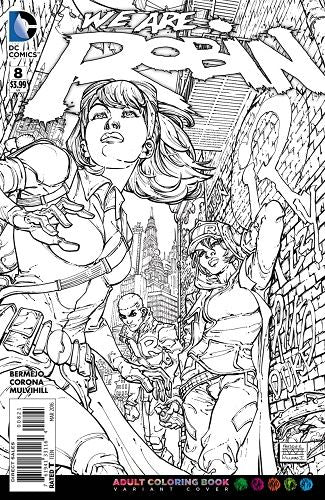 We Are Robin We are Jokers Part One |  Issue#8B | Year:2016 | Series:  | Pub: DC Comics | Adult Coloring Book Cover